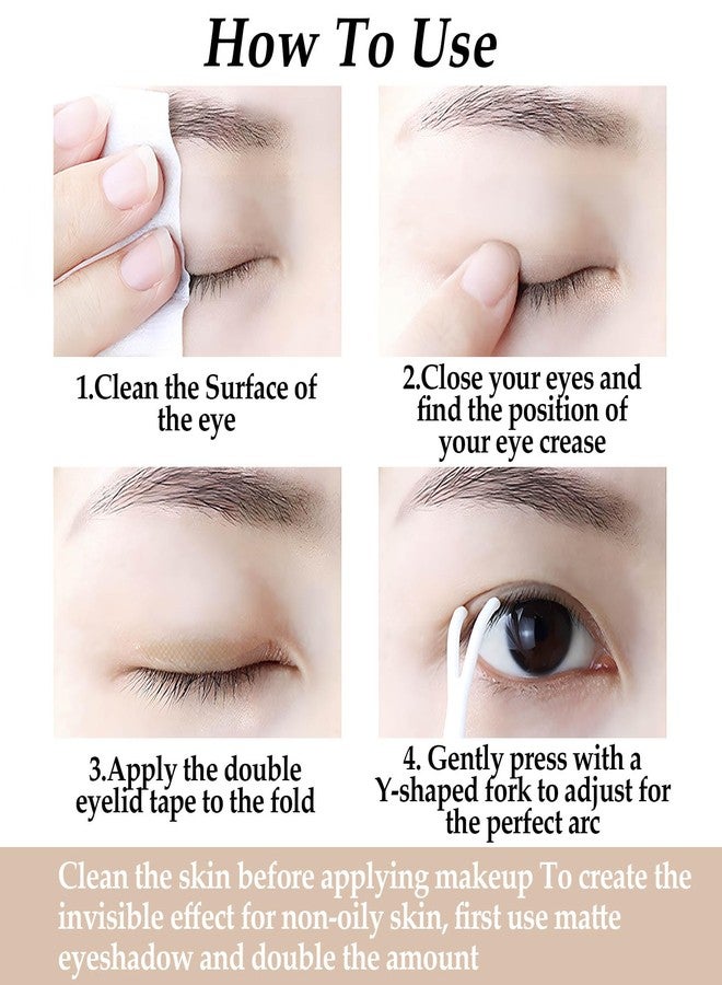 SmallCat 600 Pcs Double Eyelid Tape, Invisible Eye Lid Tape for Hooded Eyes, Long-Lasting Hooded Eyelid Lifter Strips, Self- Adhesive Eye Tape for Hooded Eyes, Uneven, Droopy, Mono-Eyelids - Image 4